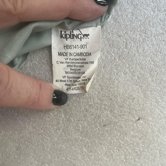 Kipling Crossbody Bag Multi Geometric Nylon Zip Pockets Monkey Keychain HB6141 - Picture 11 of 15